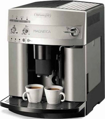 De'Longhi Magnifica ESAM 3200 S Αυτόματη Μηχανή Espresso 1350W Πίεσης 15bar με Μύλο Άλεσης Ασημί