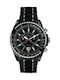 GC Watches Ανδρικό Ρολόι 44mm Χρονογράφος Μπαταρίας με Μαύρο Καουτσούκ Λουράκι