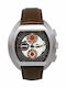 Dolce & Gabbana Ανδρικό Ρολόι 48mm Χρονογράφος Μπαταρίας με Καφέ Δερμάτινο Λουράκι