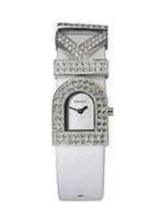 DKNY NY3913 Watch with White Leather Strap NY3913