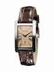 Emporio Armani Women's Watch with Brown Leather Strap
