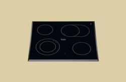 Hotpoint-Ariston Κεραμική με Πλαίσιο μη Αυτόνομη KRH642DOB Hotpoint-Ariston Κεραμική με Πλαίσιο μη Αυτόνομη KRH642DOB
