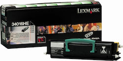 Lexmark 34016HE Toner Laser Printer Black High Yield 6000 Pages