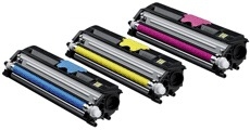 Konica Minolta MagicColor 1600 Multipack Toner Laser Printer Cyan/Yellow/Magenta High Capacity 3pcs (A0V30NH)