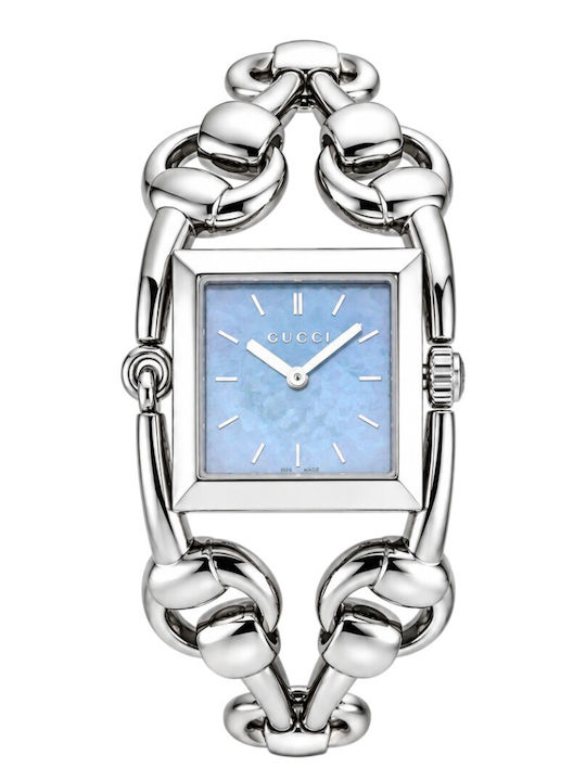 Gucci Women's Watch with Silver Metal Bracelet