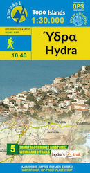 Ύδρα, Harta turului și a drumețiilor