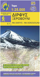 Δίρφυς - Ξεροβούνι, Hiking map