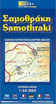 Σαμοθράκη, Harta rutieră și turistică a insulei