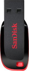 Sandisk Cruzer Blade 16GB USB 2.0 Stick Μαύρο