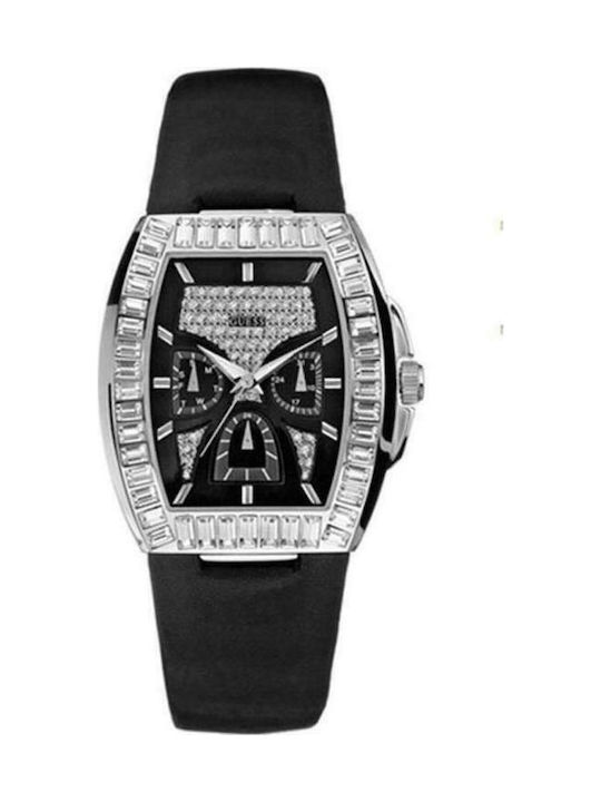 Guess W18532L1 Watch with Black Leather Strap W18532L1