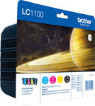 Brother LC1100 Multipack Original Paket mit InkJet Druckerpatronen Mehrere (Farbe) (LC-1100VALBP)