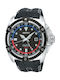 Seiko Velatura Men's Watch 44mm Kinetic with Black Leather Strap