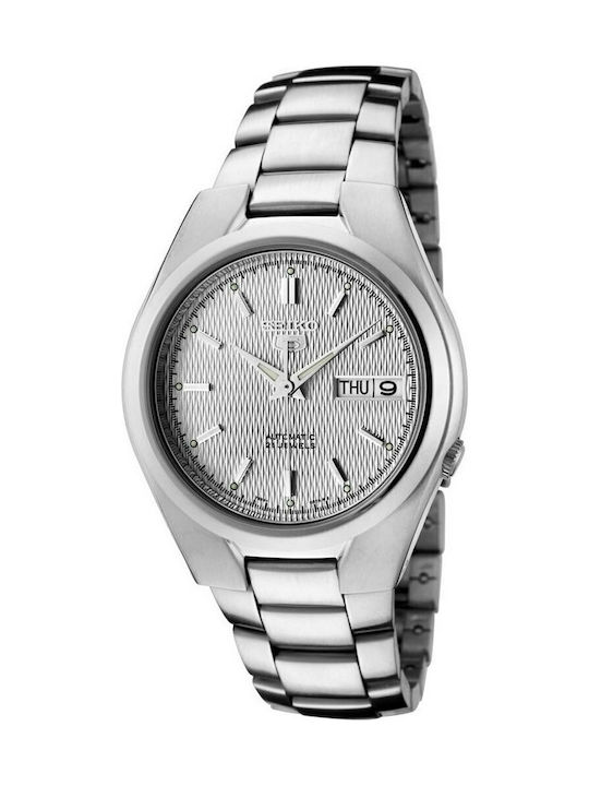 Seiko 5 Ceas Bărbătesc 37mm Automat cu Argintiu Brățară Metalică