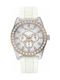 Marc Ecko Womens Watch Chronograph Battery with Rubber Strap White