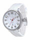 Tendence Women's Watch with White Rubber Strap