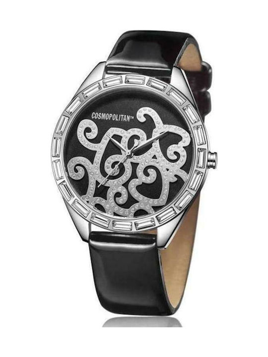 Cosmopolitan CM13302 Watch with Black Leather Strap