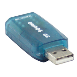 Konig Εξωτερική USB Κάρτα Ήχου 5.1 σε Μπλε χρώμα CMP-SOUNDUSB12