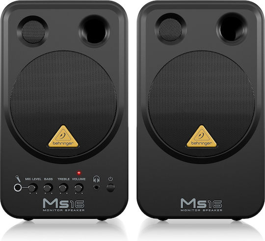 Behringer MS-16 Studio Active Speaker 2 No of Drivers 16W Black (Pair)