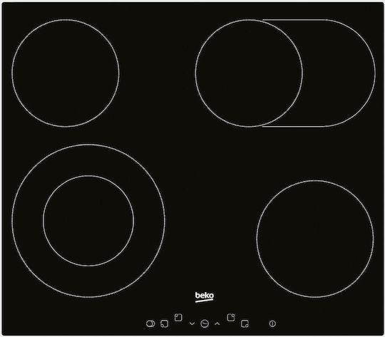 Beko HIC 64403 T Κεραμική Εστία Αυτόνομη 58x51cm | Skroutz.gr
