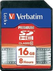 Verbatim Premium SDHC 16GB Klasse 10 U1 Hohe Geschwindigkeit