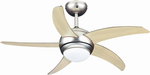 Primo PRCF-80283 Deckenventilator 110cm mit Licht und Fernbedienung Beige