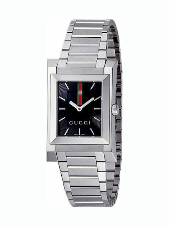 Gucci Women's Watch with Silver Metal Bracelet