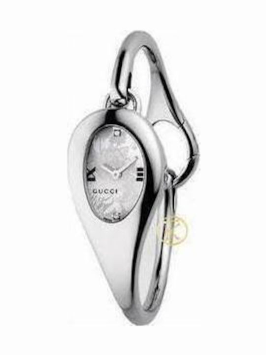 Gucci Women's Watch with Silver Metal Bracelet