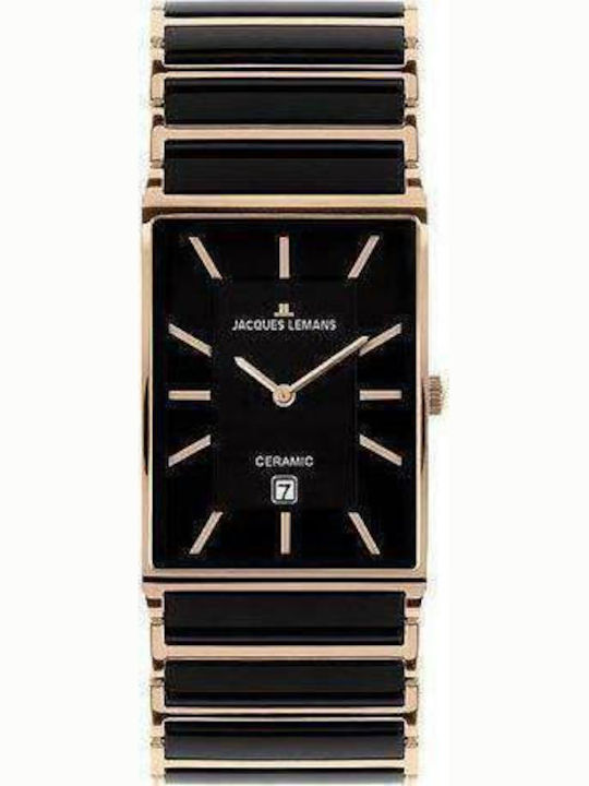 Jacques Lemans Women's Watch with Black Metal Bracelet