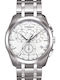 Tissot Couturier Мъжки Часовник 42мм Хронограф На Батерия със Сребрист Ацетилен Механизъм