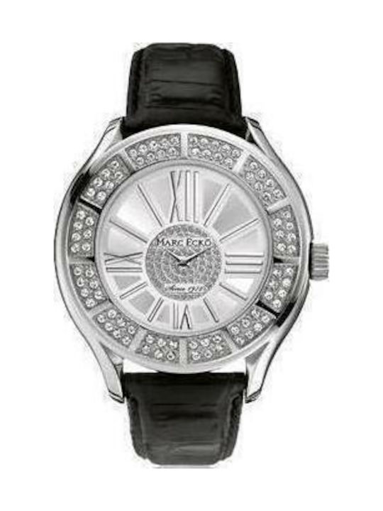 Marc Ecko Women's Watch with Black Leather Strap