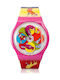 Swatch Ceas analogic pentru copii cu curea din cauciuc/plastic Multicolor