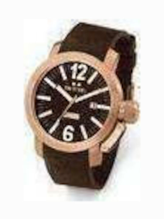 TW Steel Ceas Barbati 45mm Automat cu Curea din Piele Maro