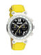 Dolce & Gabbana Watch Chronograph Battery with Yellow Leather Strap