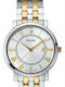 Bulova Ανδρικό Ρολόι 36mm Μπαταρίας με Ασημί Μεταλλικό Μπρασελέ