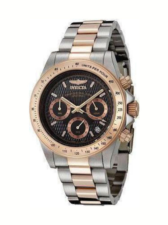 Invicta Men's Watch 44mm Chronograph Battery with Pink Gold Metal