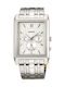 Orient Battery Chronograph Watch with Metal Bracelet Silver