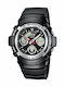 Casio G-Shock Αναλογικό/Ψηφιακό Ανδρικό Ρολόι 46.4mm Μπαταρίας με Μαύρο Καουτσούκ Λουράκι