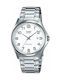 Casio Men's Watch 38mm Battery with Silver Metal Bracelet