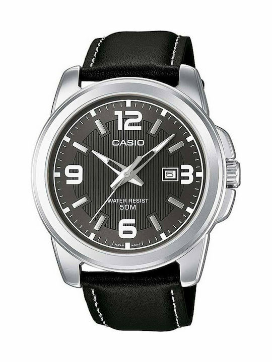 Casio Ρολόι Μπαταρίας με Δερμάτινο Λουράκι Casio Ρολόι Μπαταρίας με Δερμάτινο Λουράκι