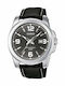 Casio Men's Watch 42mm Battery with Black Leather Strap