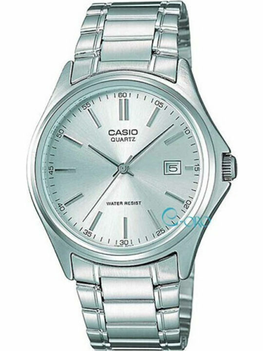 Casio Men's Watch 38mm Battery with Silver Metal Bracelet