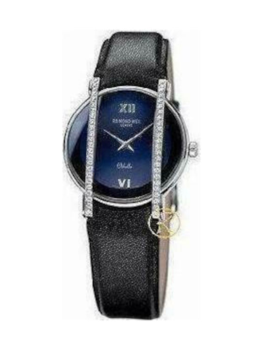 Raymond Weil 2011-SLS-00580 Uhr mit Schwarz Lederarmband 2011-SLS-00580