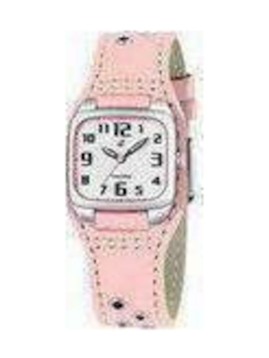 Calypso 51843 Watch with Pink Leather Strap 51843