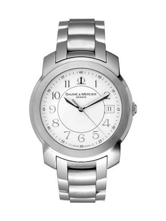 Baume & Mercier MOA08642 Ρολόι Μπαταρίας με Μεταλλικό Μπρασελέ