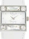 Go Girl Only Women's Watch with White Leather Strap