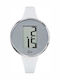 Go Girl Only Digital Women's Watch with White Leather Strap
