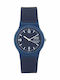 Q&Q Women's Watch with Blue Rubber Strap
