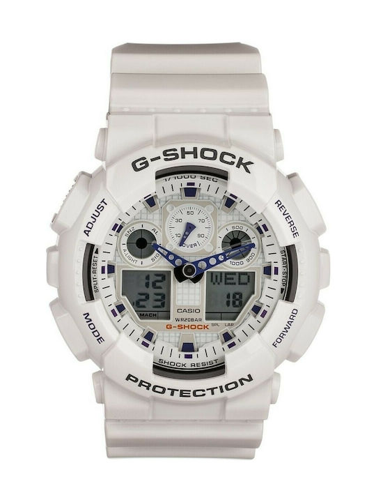 Casio Uhr Chronograph Batterie mit Weiß
