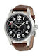 Hamilton Ανδρικό Ρολόι 44mm Αυτόματο με Καφέ Δερμάτινο Λουράκι
