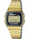 Casio Vintage Iconic Digital Men's Watch 36mm Battery with Gold Metal Bracelet
